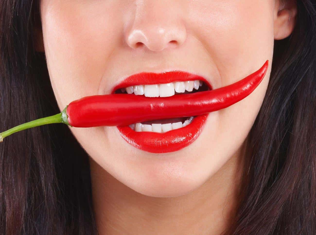 Close-up of a smile with immediate whitening results after treatment Brackley