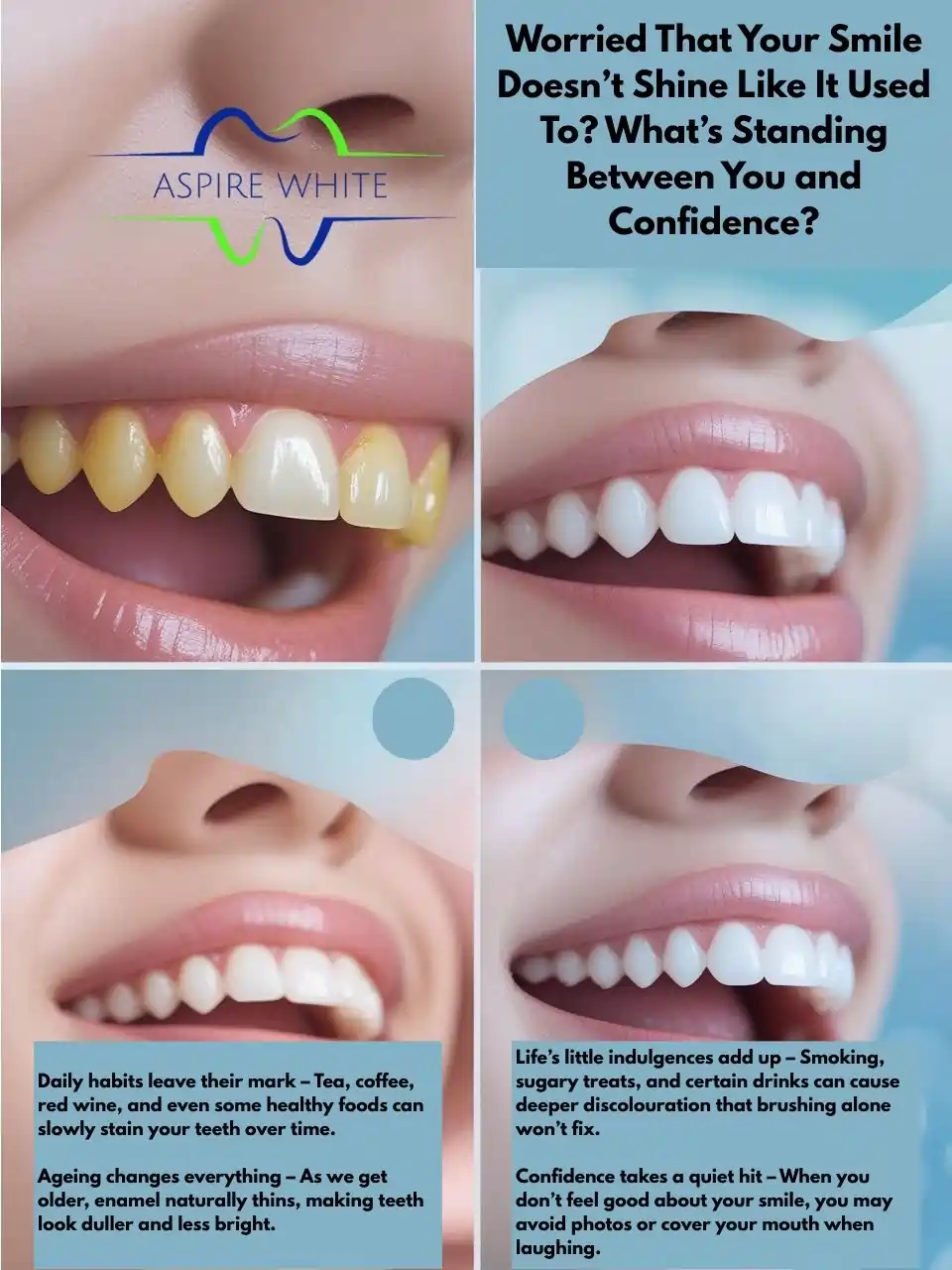 Worried That Your Smile Doesn’t Shine Like It Used To What’s Standing Between You and Confidence Brackley